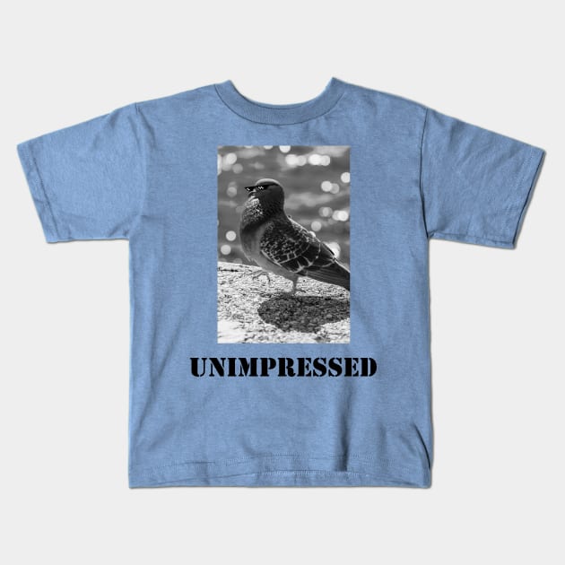 Unimpressed Pidgeon Kids T-Shirt by Rollin' Son